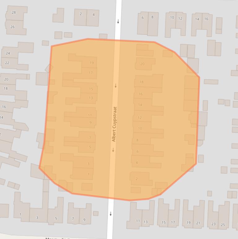 Kaart van postcodegebied 7556GD.