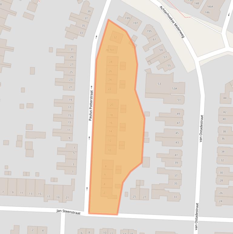 Kaart van postcodegebied 7556GG.