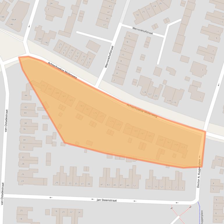 Kaart van postcodegebied 7556GJ.