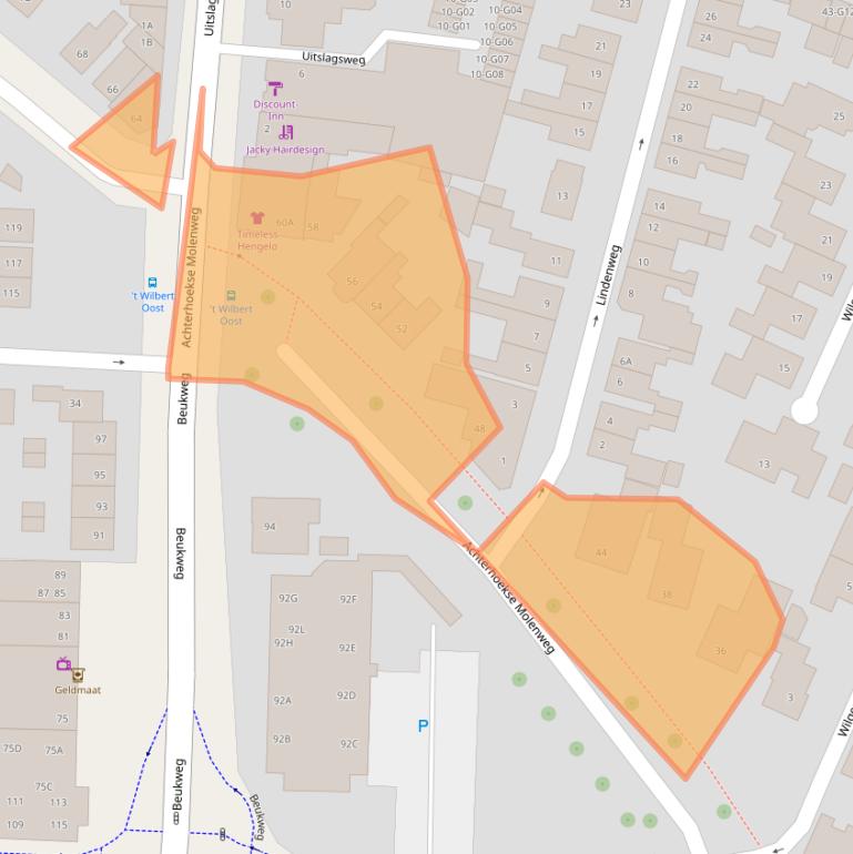 Kaart van postcodegebied 7556GM.