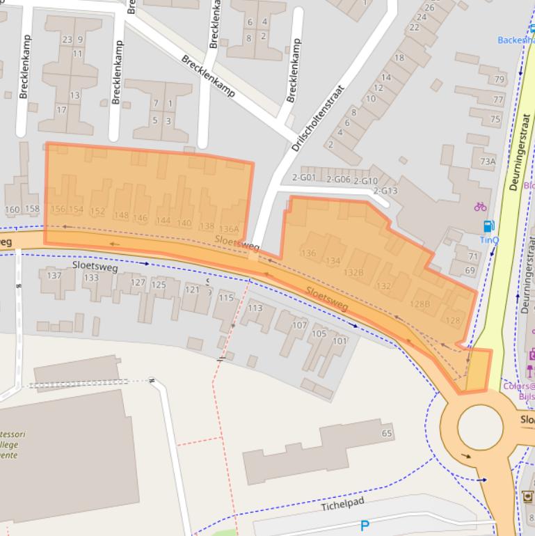 Kaart van postcodegebied 7556HT.