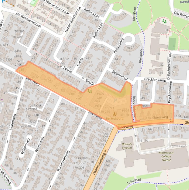 Kaart van postcodegebied 7556HV.