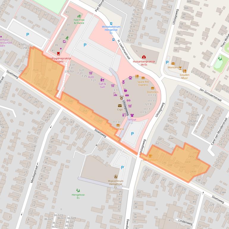Kaart van postcodegebied 7556HW.
