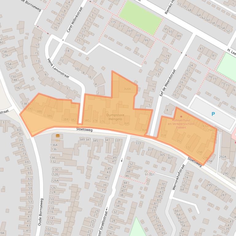 Kaart van postcodegebied 7556HX.