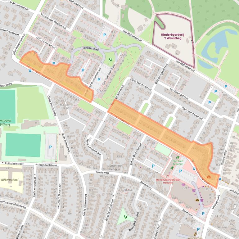 Kaart van postcodegebied 7556JG.