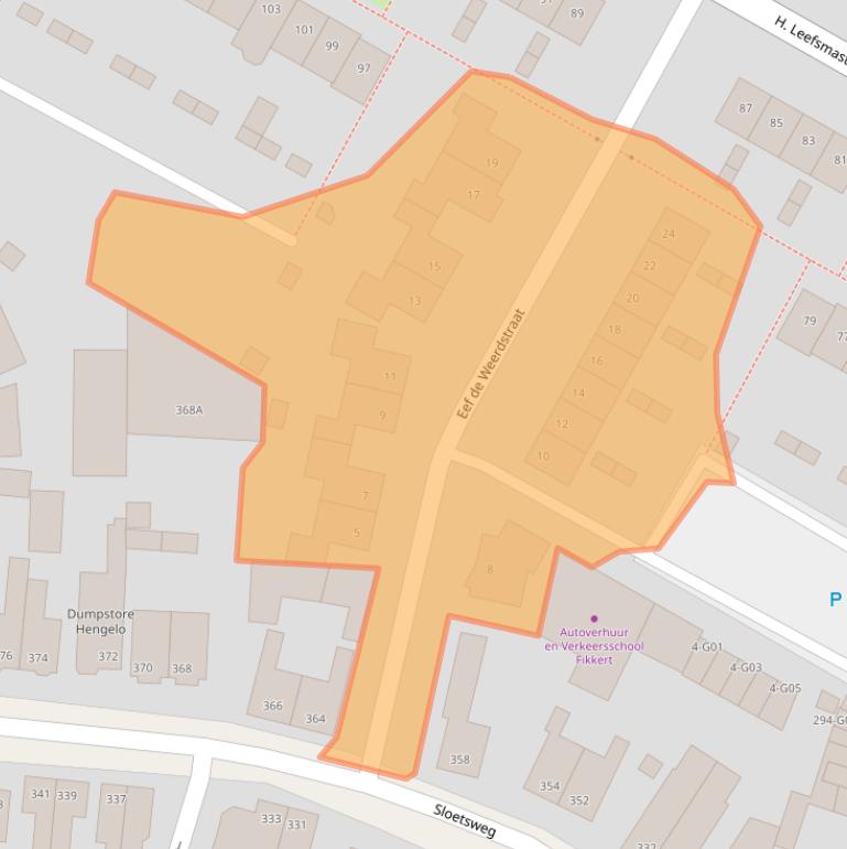 Kaart van postcodegebied 7556JM.