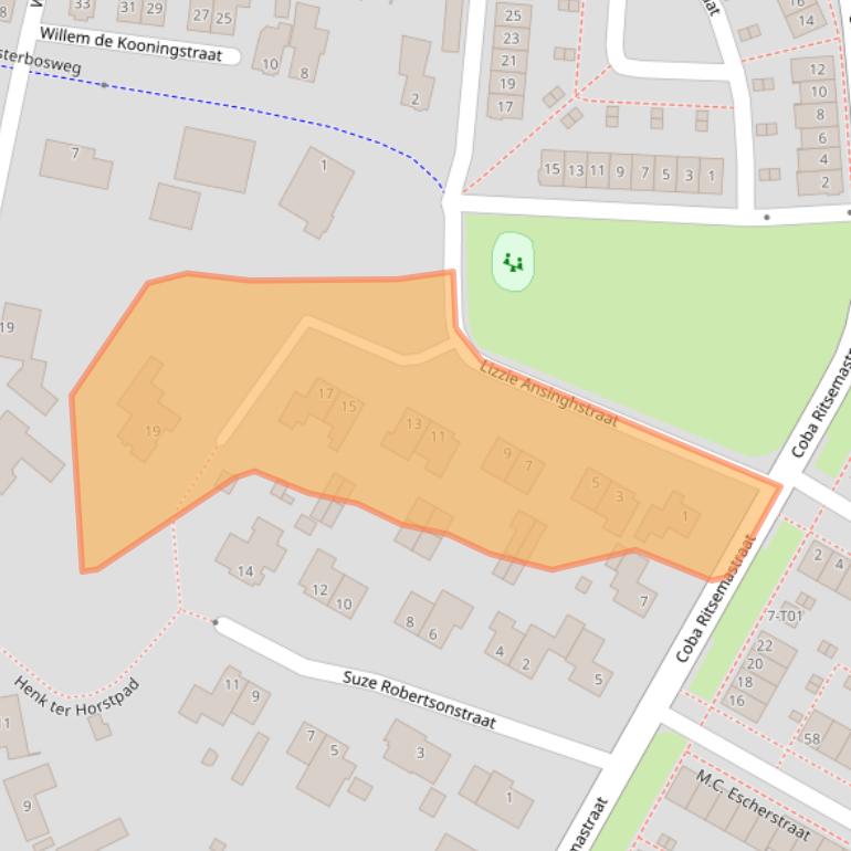 Kaart van postcodegebied 7556JS.