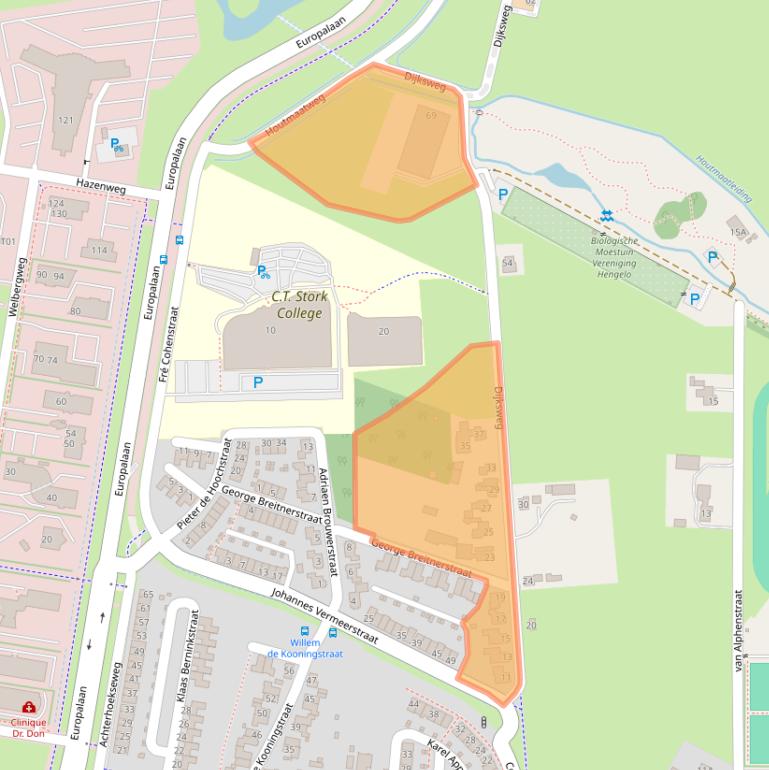 Kaart van postcodegebied 7556KA.