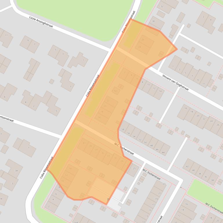 Kaart van postcodegebied 7556KM.