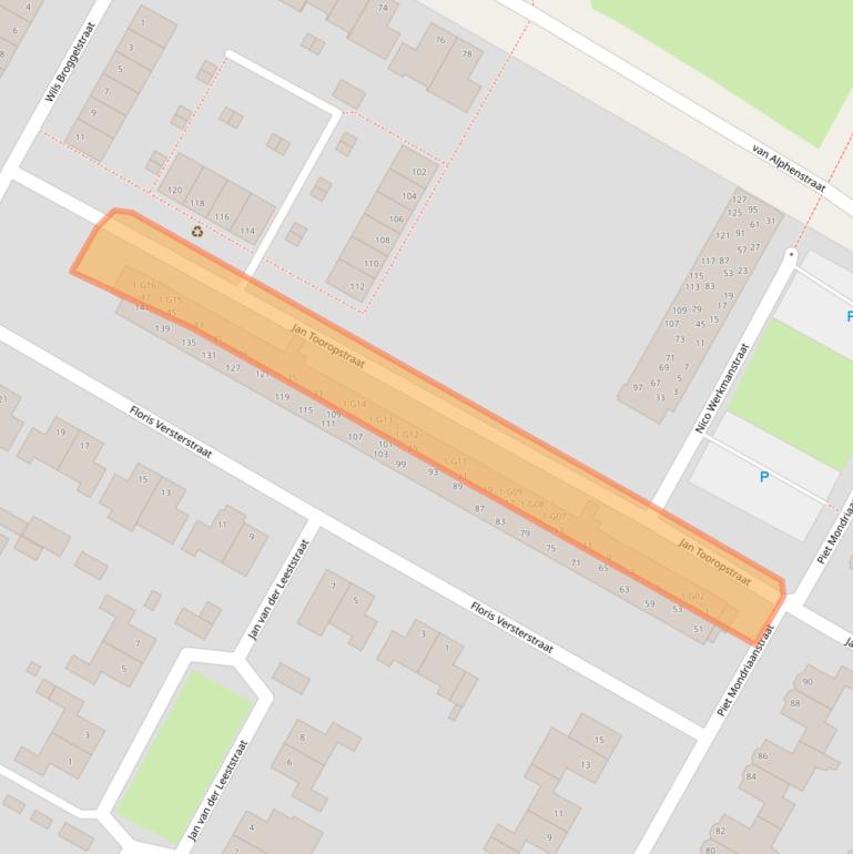 Kaart van postcodegebied 7556LA.