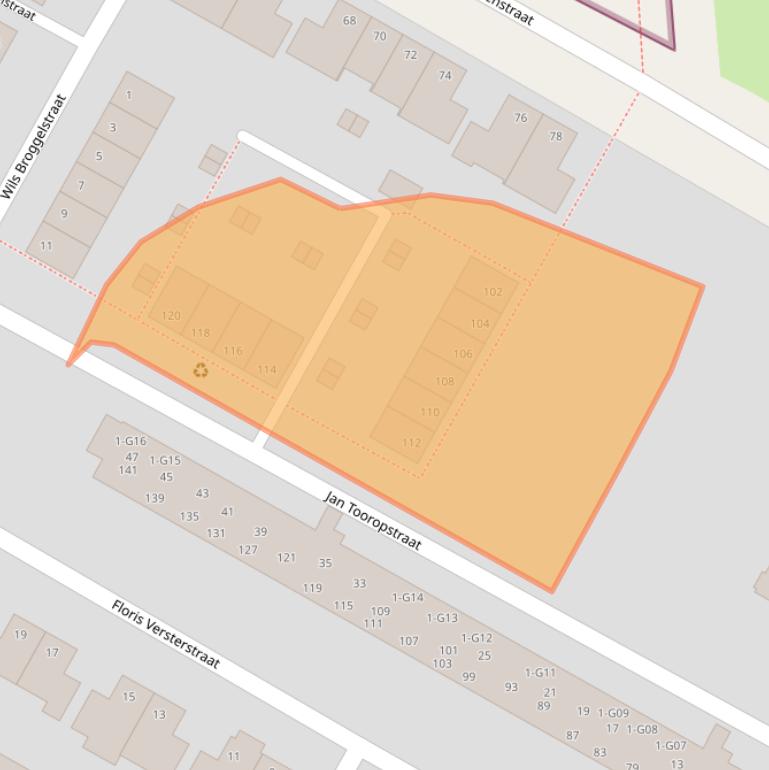 Kaart van postcodegebied 7556LC.