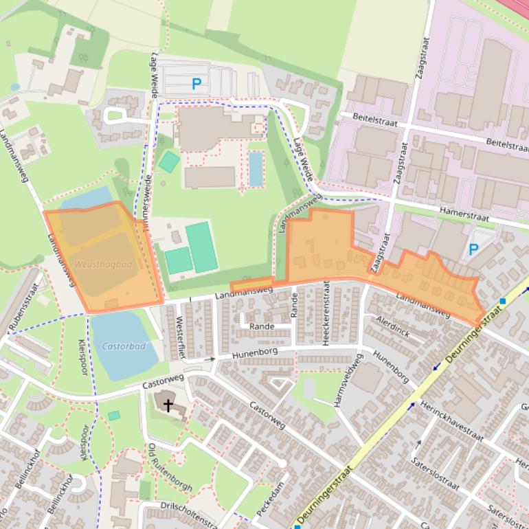 Kaart van postcodegebied 7556LW.