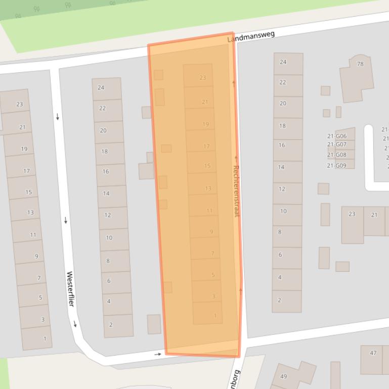 Kaart van postcodegebied 7556MJ.