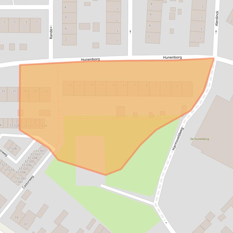 Kaart van postcodegebied 7556MN.