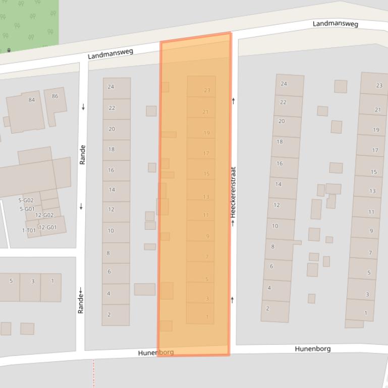 Kaart van postcodegebied 7556MS.