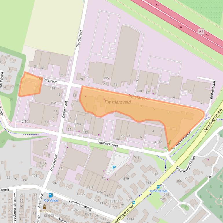 Kaart van postcodegebied 7556ND.