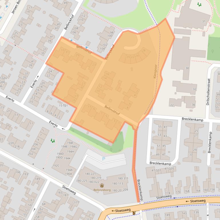 Kaart van postcodegebied 7556NL.