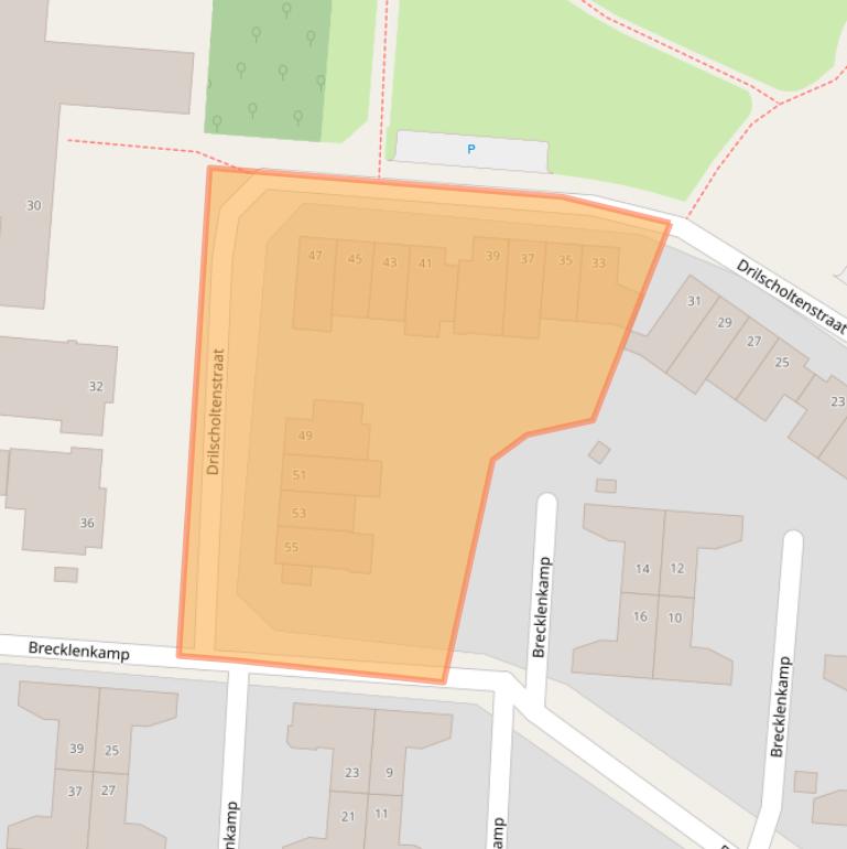 Kaart van postcodegebied 7556NS.