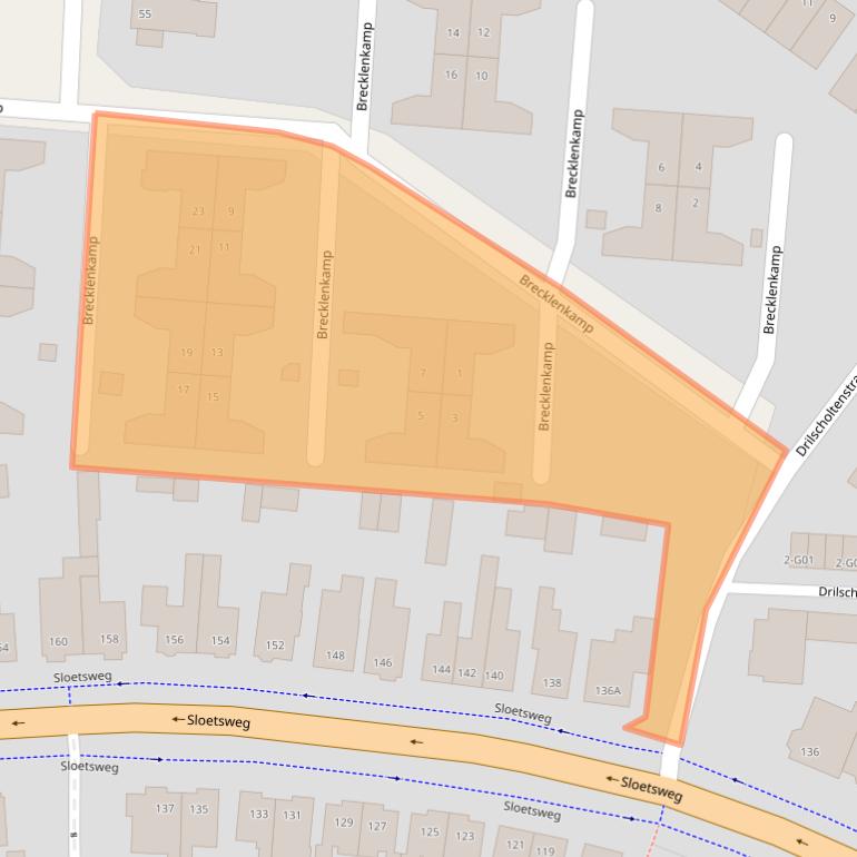 Kaart van postcodegebied 7556NV.