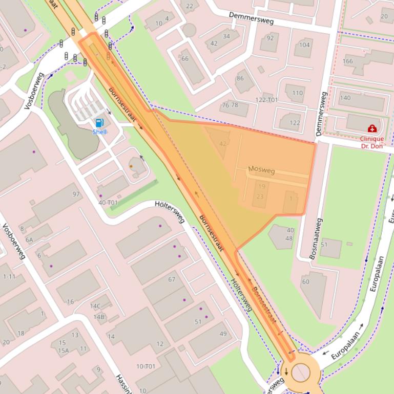 Kaart van postcodegebied 7556PG.