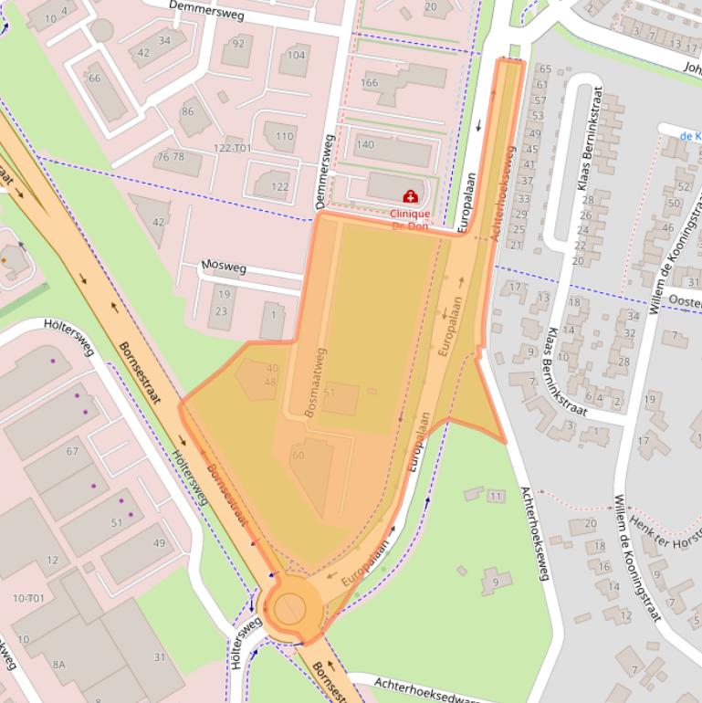 Kaart van postcodegebied 7556PJ.