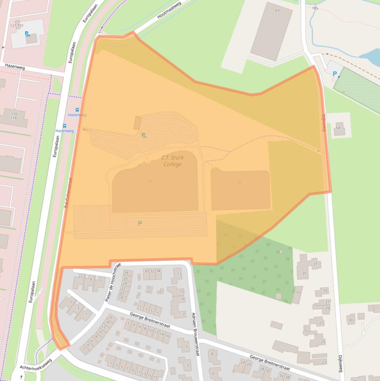 Kaart van postcodegebied 7556PS.