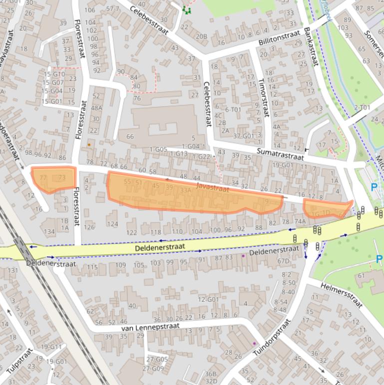 Kaart van postcodegebied 7556SE.