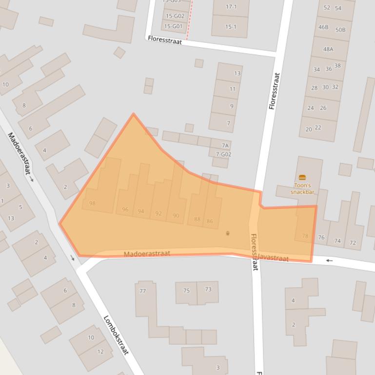Kaart van postcodegebied 7556SJ.