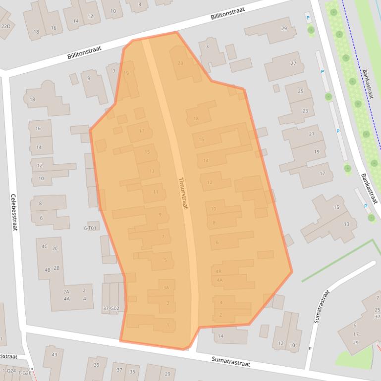 Kaart van postcodegebied 7556SZ.