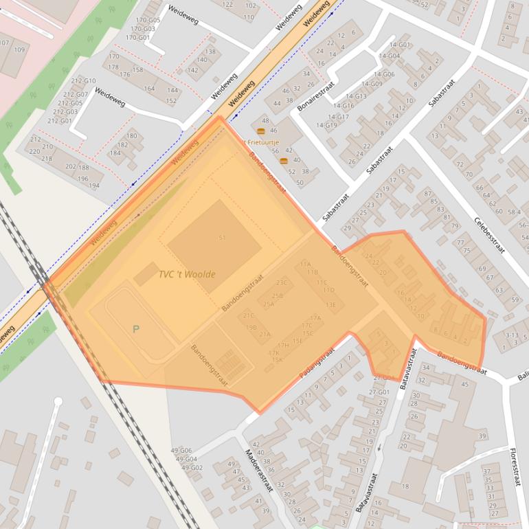 Kaart van postcodegebied 7556TE.