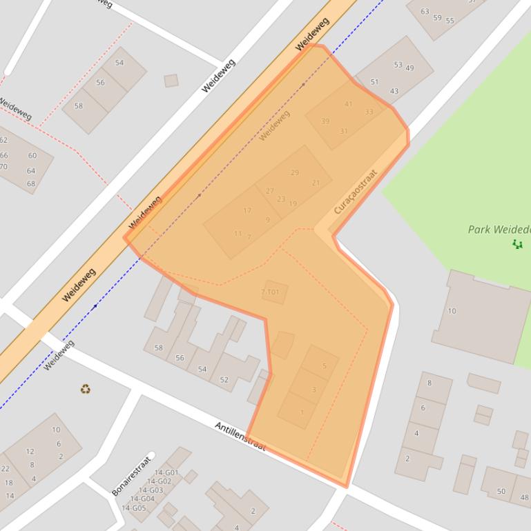 Kaart van postcodegebied 7556TL.