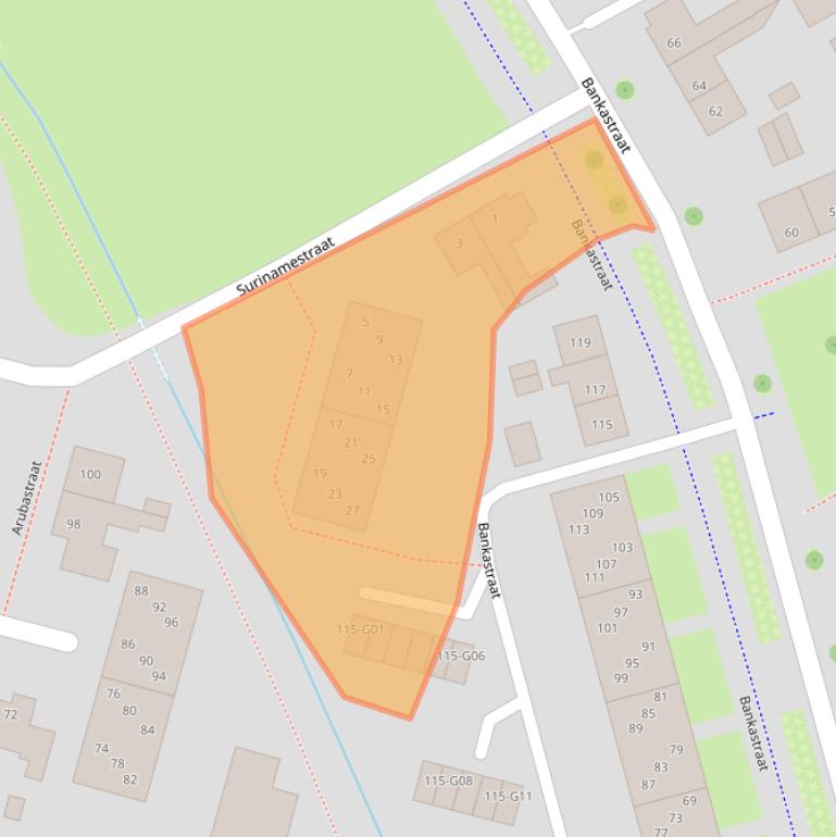 Kaart van postcodegebied 7556TS.