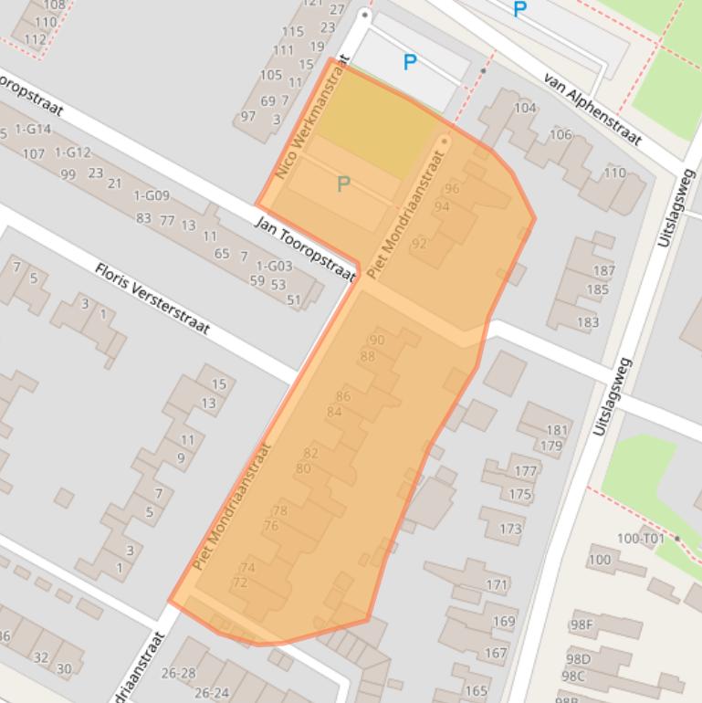 Kaart van postcodegebied 7556XB.