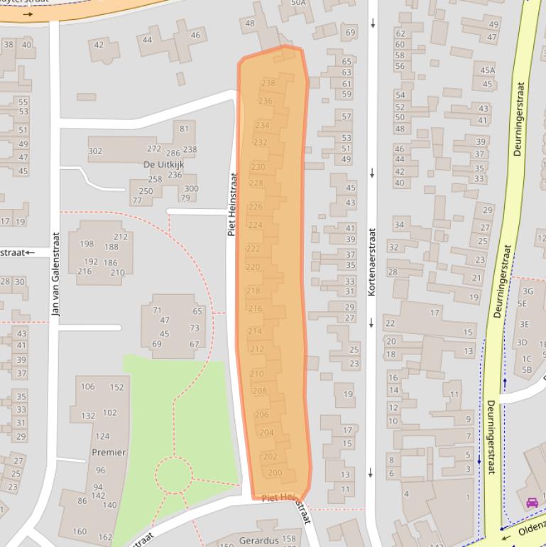 Kaart van postcodegebied 7556XV.