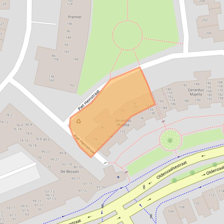 Kaart van postcodegebied 7556XW.