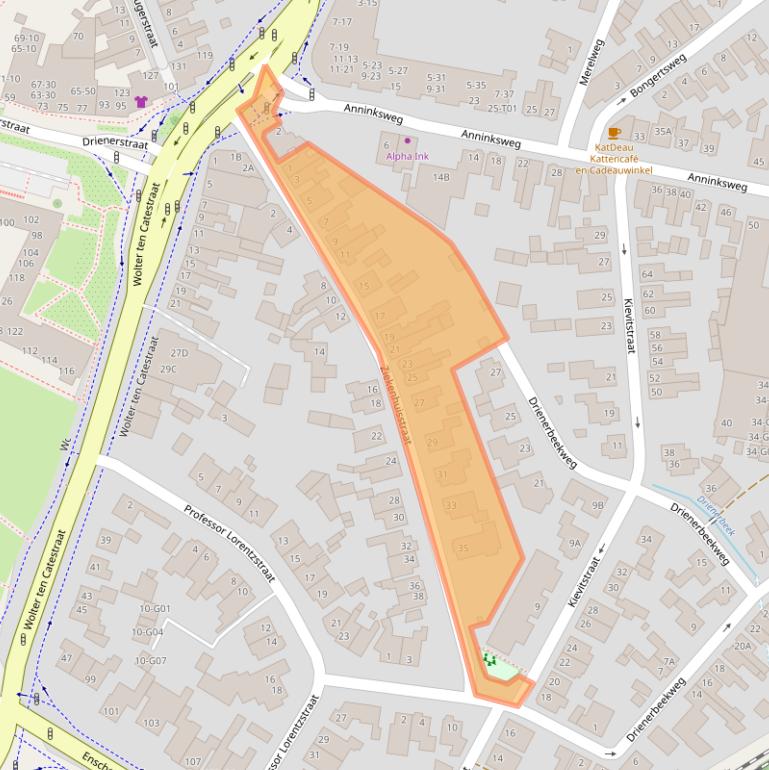 Kaart van postcodegebied 7557AA.