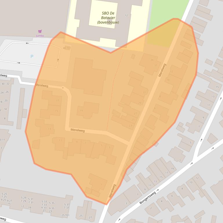 Kaart van postcodegebied 7557AC.