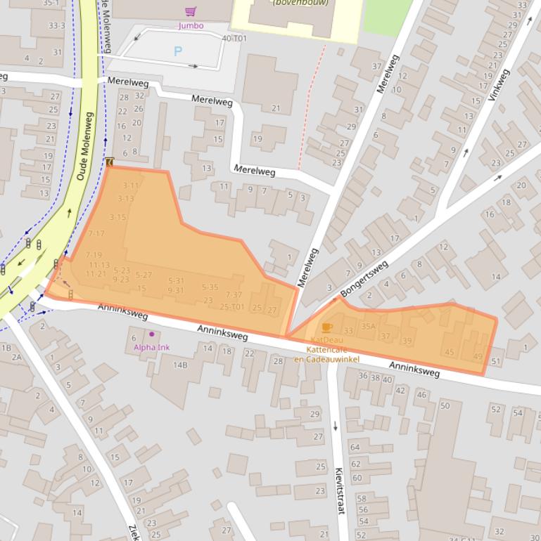 Kaart van postcodegebied 7557AD.