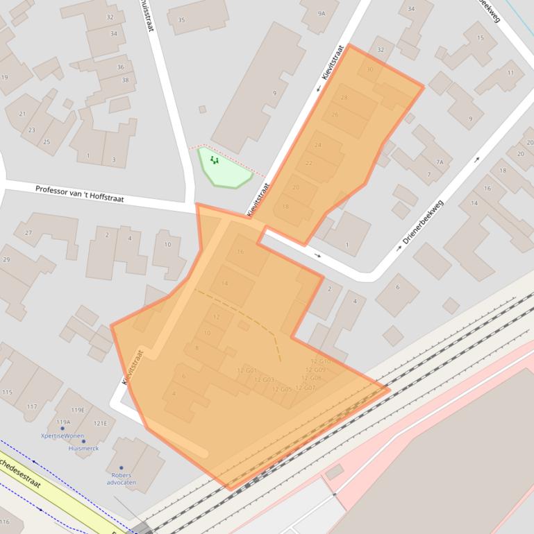 Kaart van postcodegebied 7557AR.