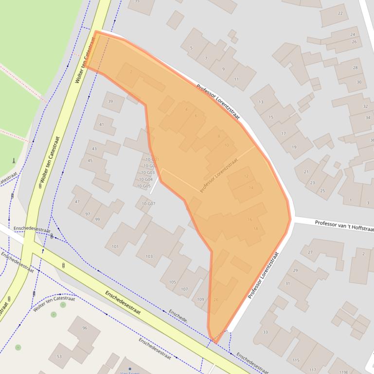 Kaart van postcodegebied 7557AX.