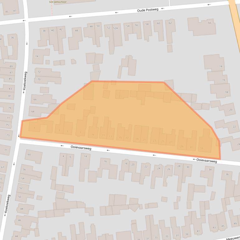 Kaart van postcodegebied 7557BA.