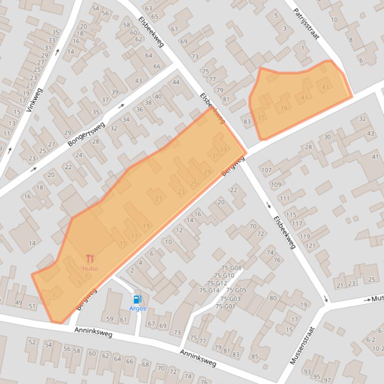 Kaart van postcodegebied 7557BS.
