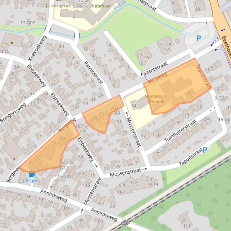 Kaart van postcodegebied 7557BT.