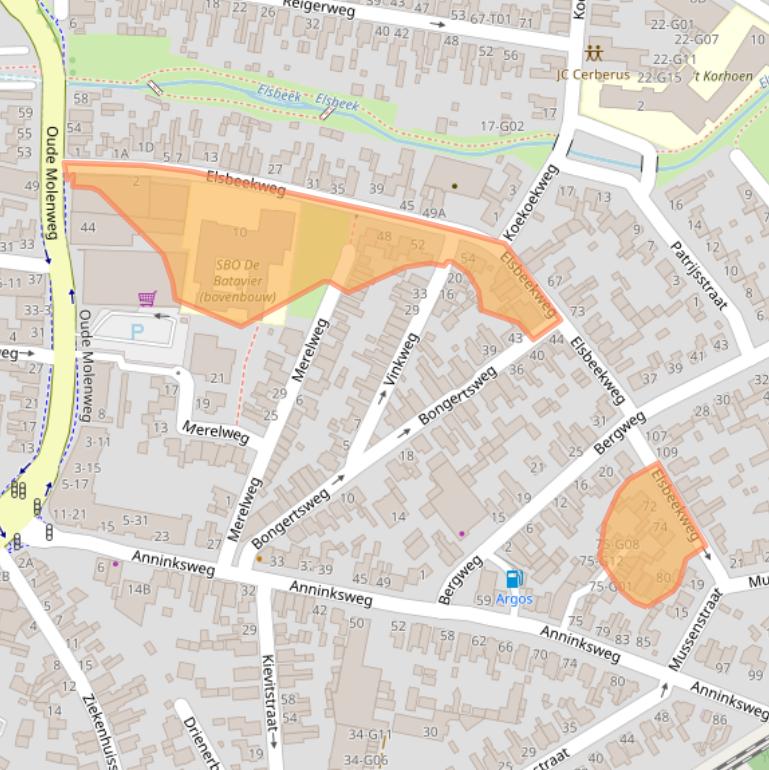 Kaart van postcodegebied 7557CC.
