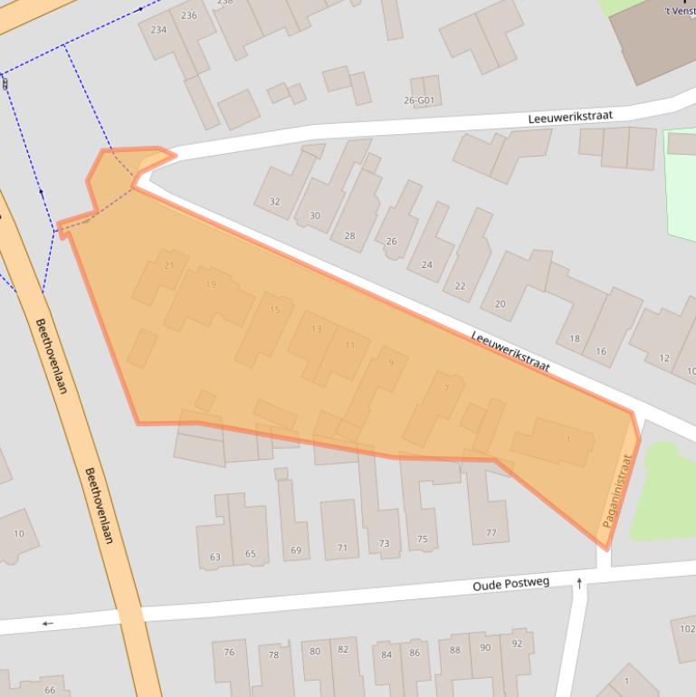 Kaart van postcodegebied 7557CD.