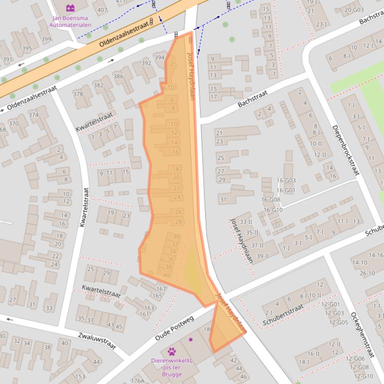 Kaart van postcodegebied 7557CS.