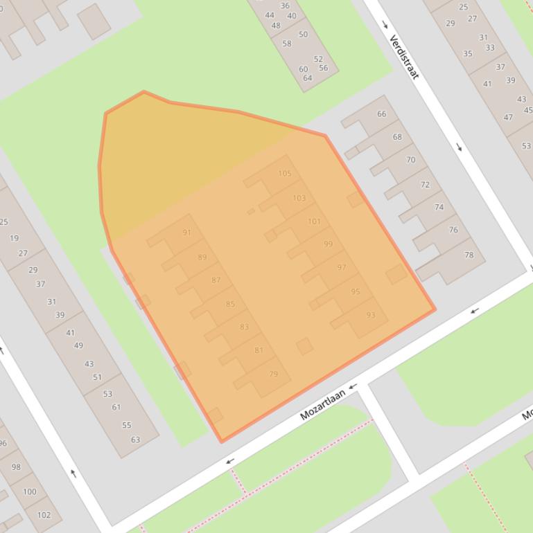 Kaart van postcodegebied 7557DL.