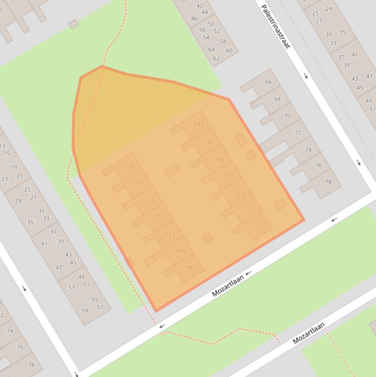 Kaart van postcodegebied 7557DM.