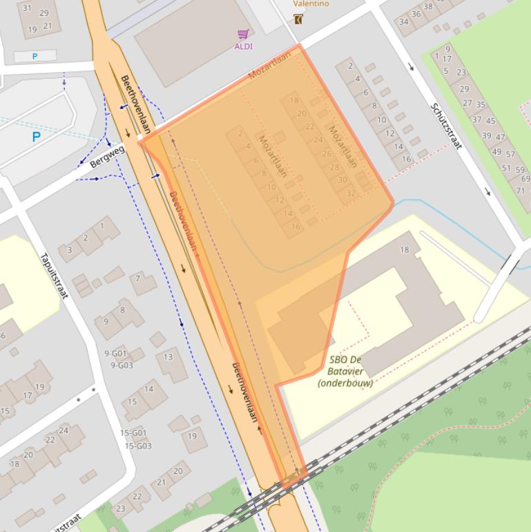 Kaart van postcodegebied 7557DP.