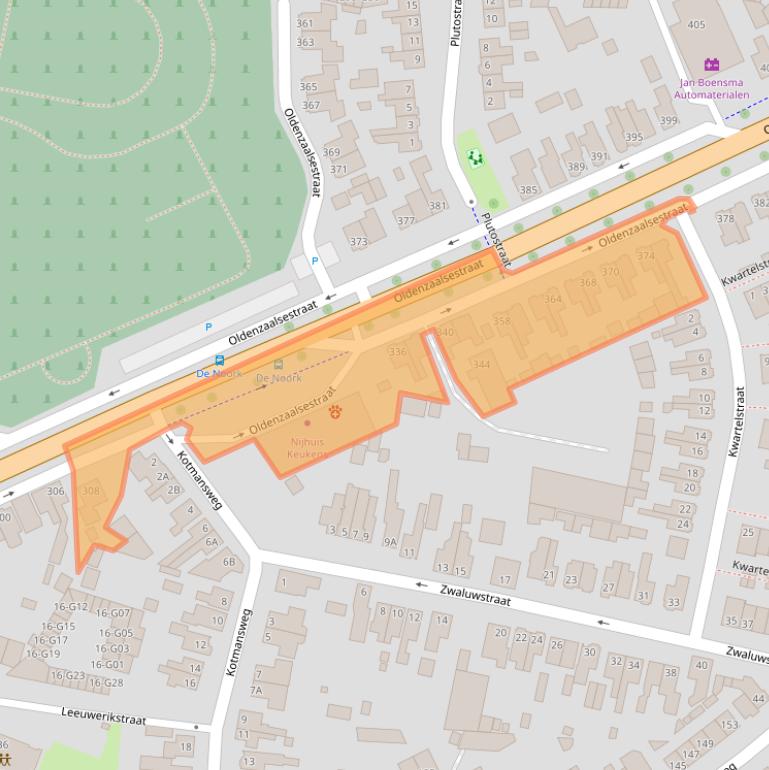 Kaart van postcodegebied 7557GE.